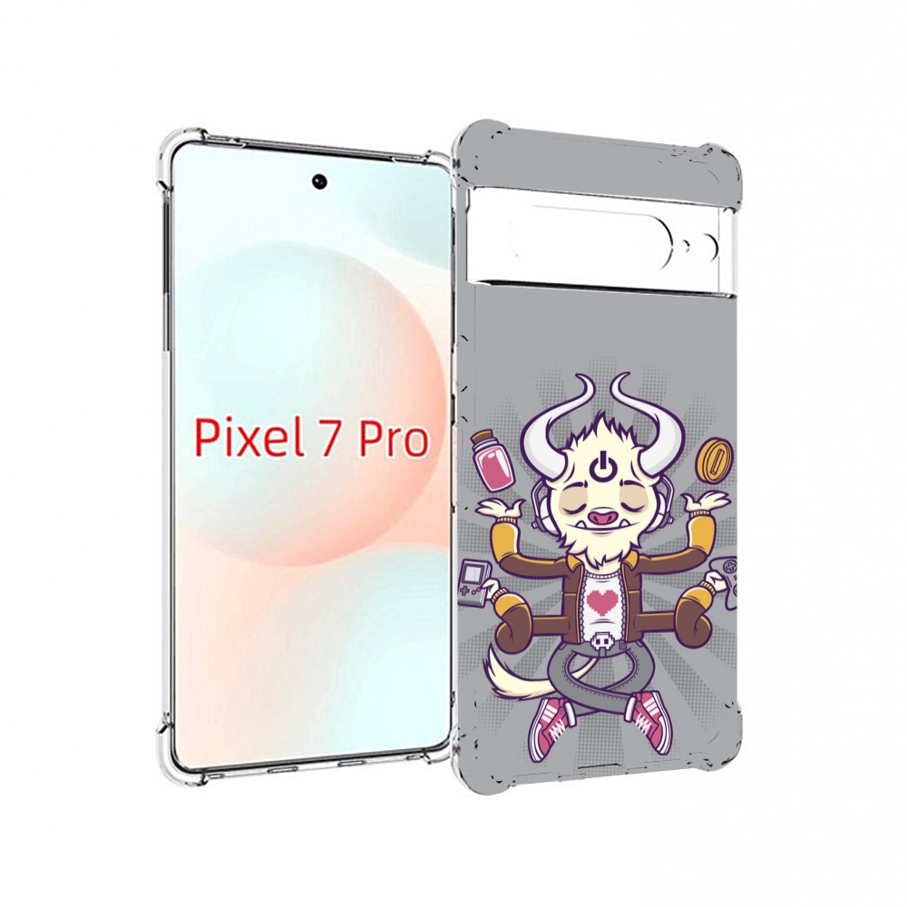 

Чехол Mypads Рогатый Любитель Поиграть Для Google Pixel 7 Pro, Прозрачный, Tocco