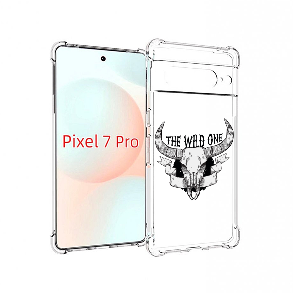 

Чехол Mypads Рогатый-Череп-Оленя Для Google Pixel 7 Pro, Прозрачный, Tocco