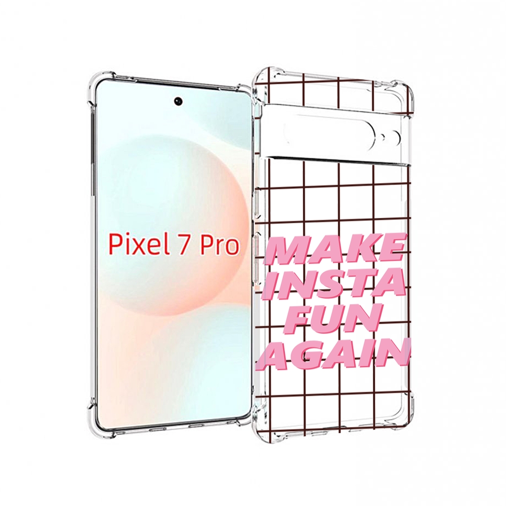 

Чехол Mypads Розовая-Надпись-Про Для Google Pixel 7 Pro, Прозрачный, Tocco
