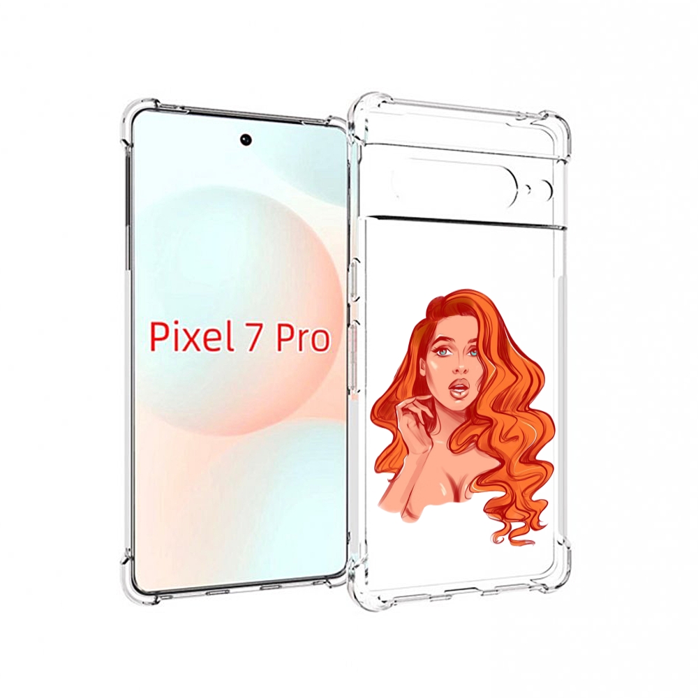 

Чехол Mypads Рыжая-Девушка-Модельной-Внешности Женский Для Google Pixel 7 Pro, Прозрачный, Tocco