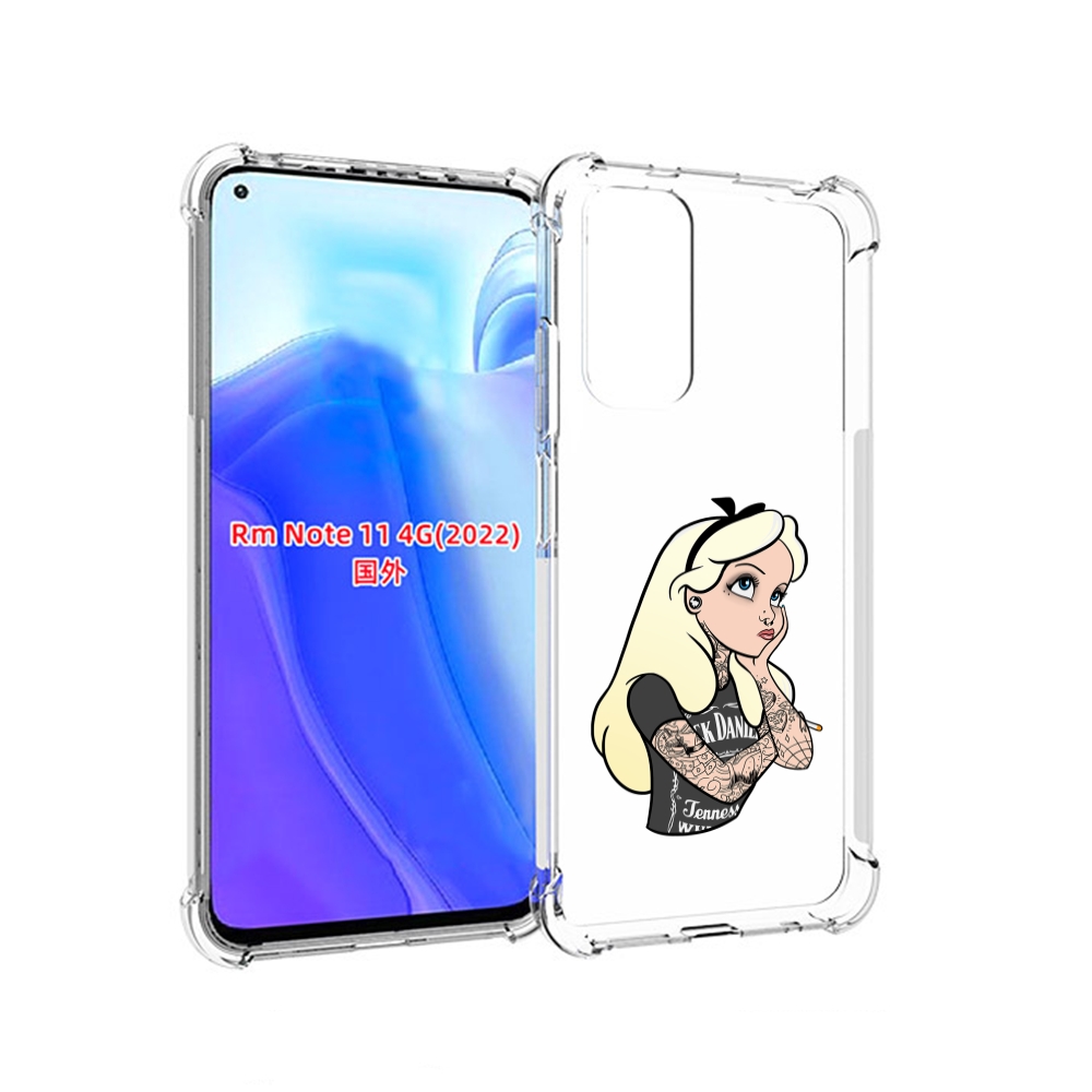 

Чехол MyPads принцесса-в-татуировках женский для Xiaomi Redmi Note 11 4G ( Глобальная в, Tocco