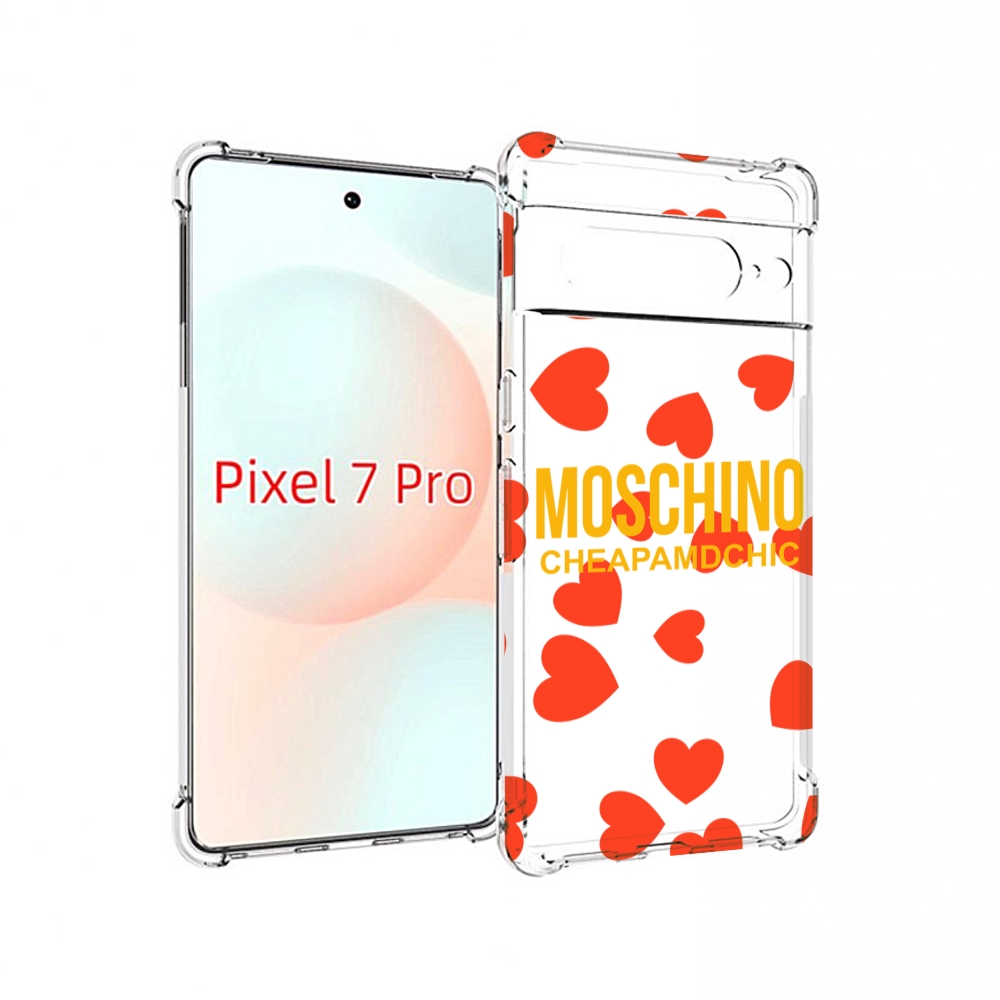 

Чехол Mypads Сердца-Москино Для Google Pixel 7 Pro, Прозрачный, Tocco