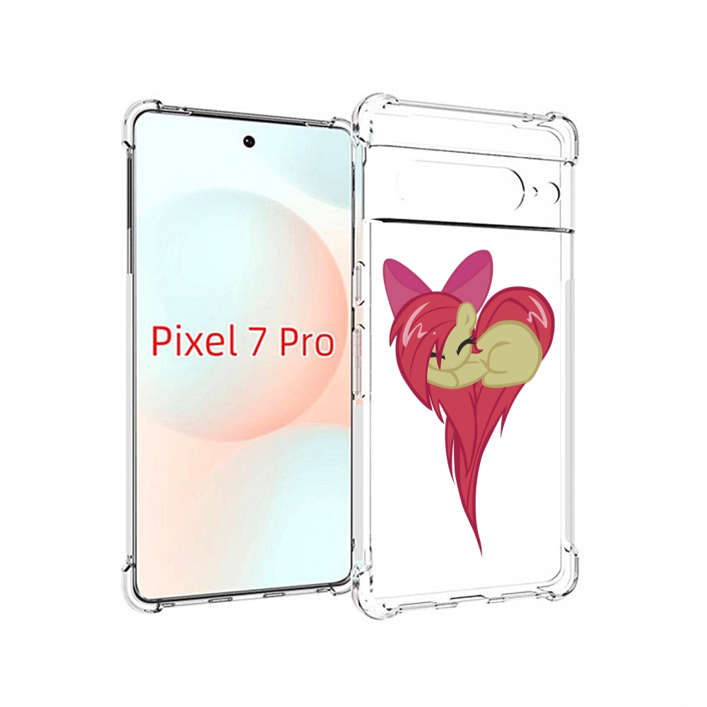

Чехол Mypads Сердце-Из-Пони Для Google Pixel 7 Pro, Прозрачный, Tocco