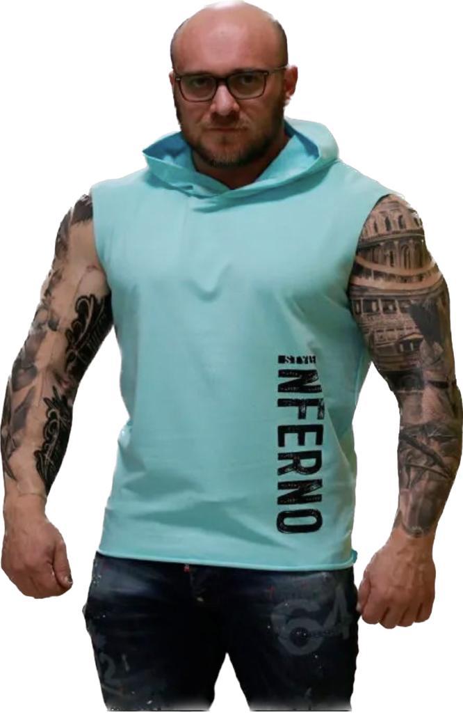 

Майка мужская INFERNO style М-003-000 бирюзовая M, Бирюзовый, М-003-000