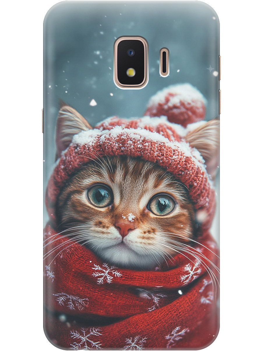 

Силиконовый чехол на Samsung Galaxy J2 Core с принтом "Котик и снегопад", Прозрачный;белый;желтый;красный;синий, 720544712
