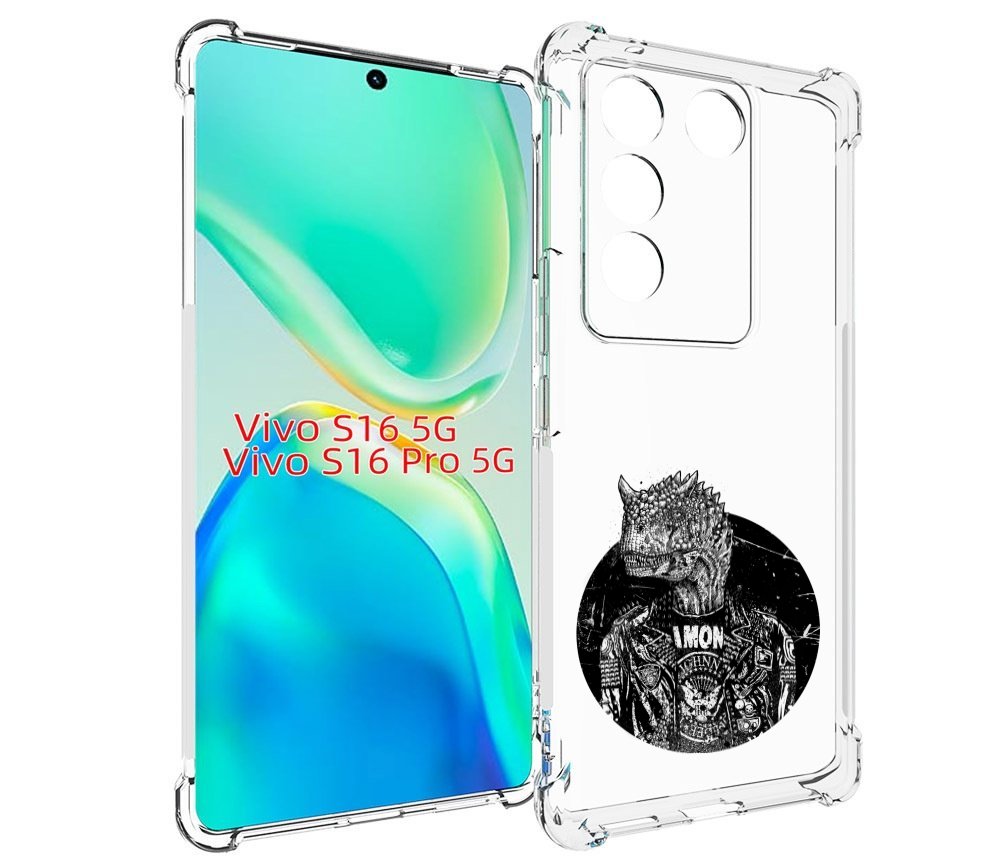 

Чехол MyPads динозавр в куртке для Vivo S16 5G / S16 Pro 5G / V27 / V27 Pro, Tocco