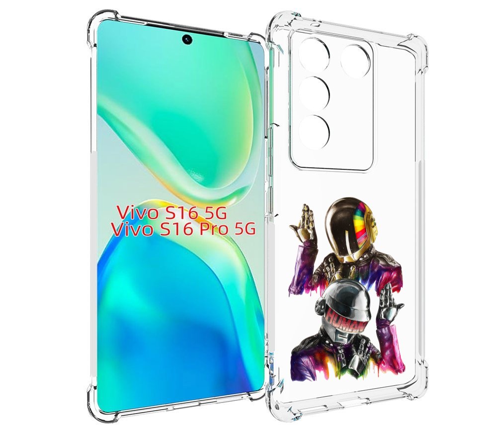 Чехол MyPads диско космонавты для Vivo S16 5G / S16 Pro 5G / V27 / V27 Pro