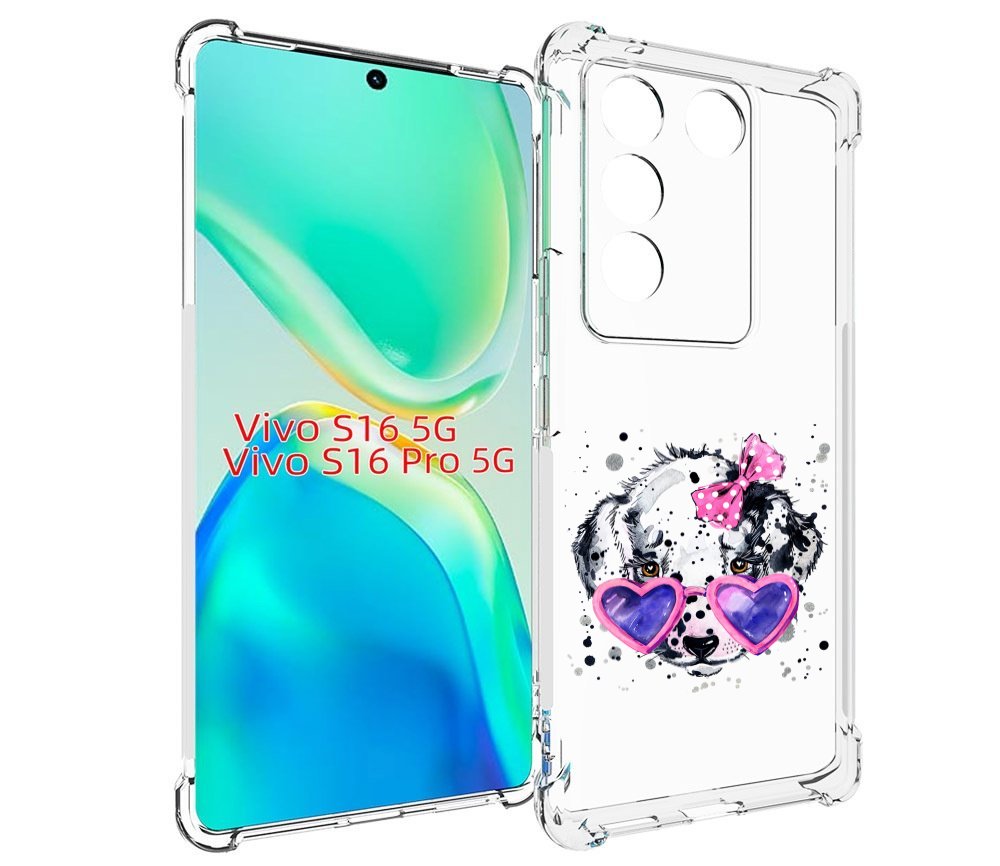 

Чехол MyPads долматинец в очках для Vivo S16 5G / S16 Pro 5G / V27 / V27 Pro, Tocco