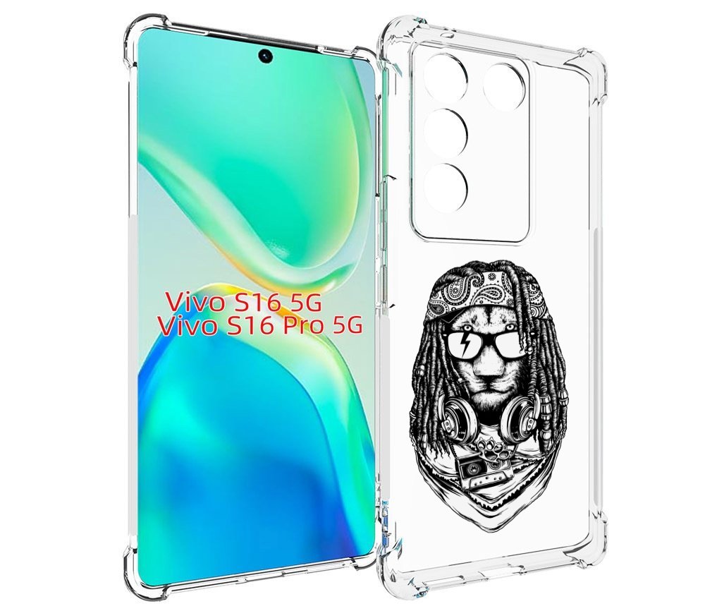 

Чехол MyPads дреды льва для Vivo S16 5G / S16 Pro 5G / V27 / V27 Pro, Tocco