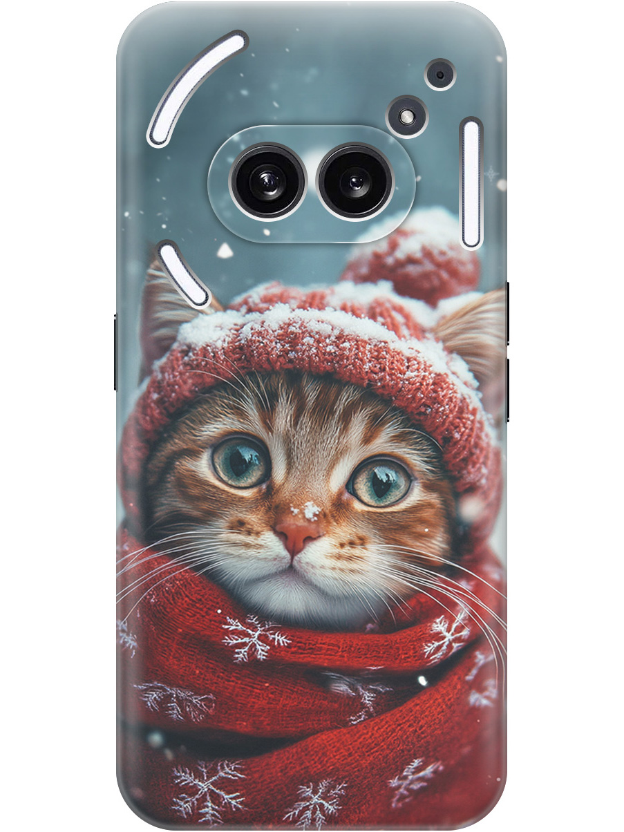 

Силиконовый чехол на Nothing Phone (2a) с принтом "Котик и снегопад", Прозрачный;белый;желтый;красный;синий, 782627612