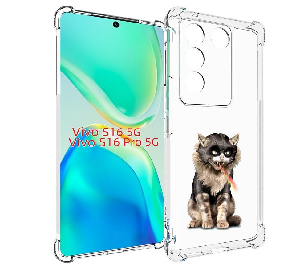 

Чехол MyPads дьяволский кот для Vivo S16 5G / S16 Pro 5G / V27 / V27 Pro, Tocco