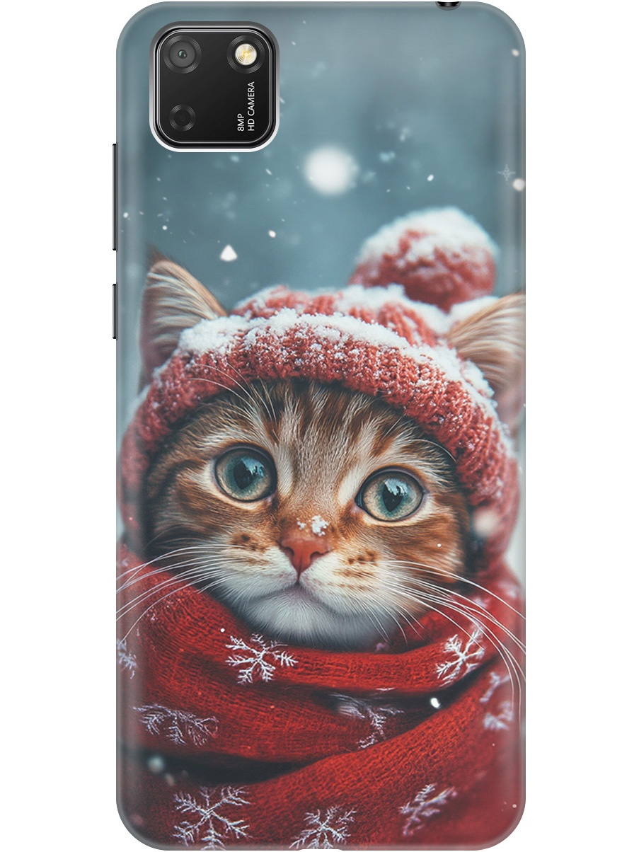 

Силиконовый чехол на Honor 9S / Huawei Y5P с принтом "Котик и снегопад", Прозрачный;белый;желтый;красный;синий, 723100912