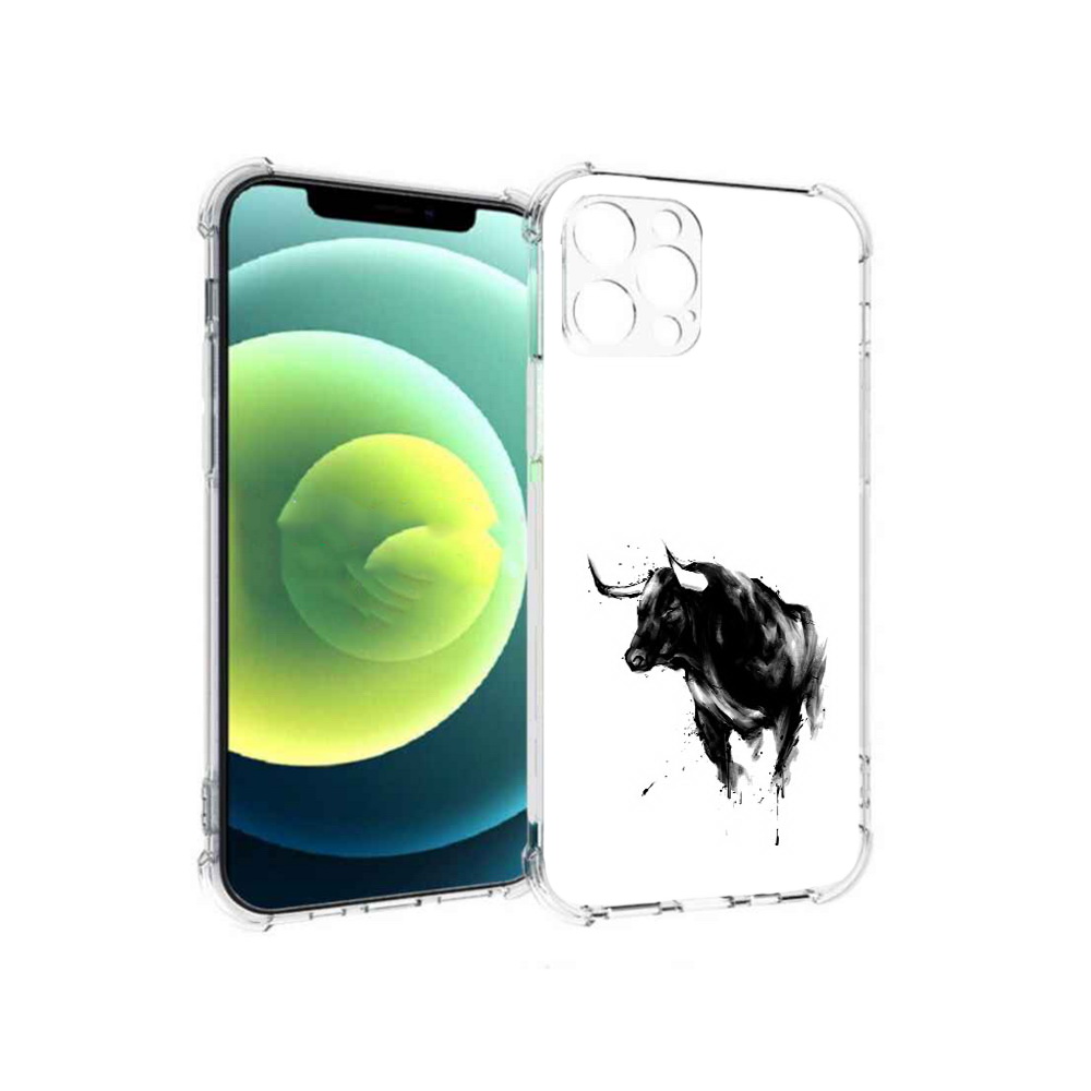 

Чехол MyPads Tocco для Apple iPhone 12 Pro бык (PT157529.613.254), Прозрачный, Tocco