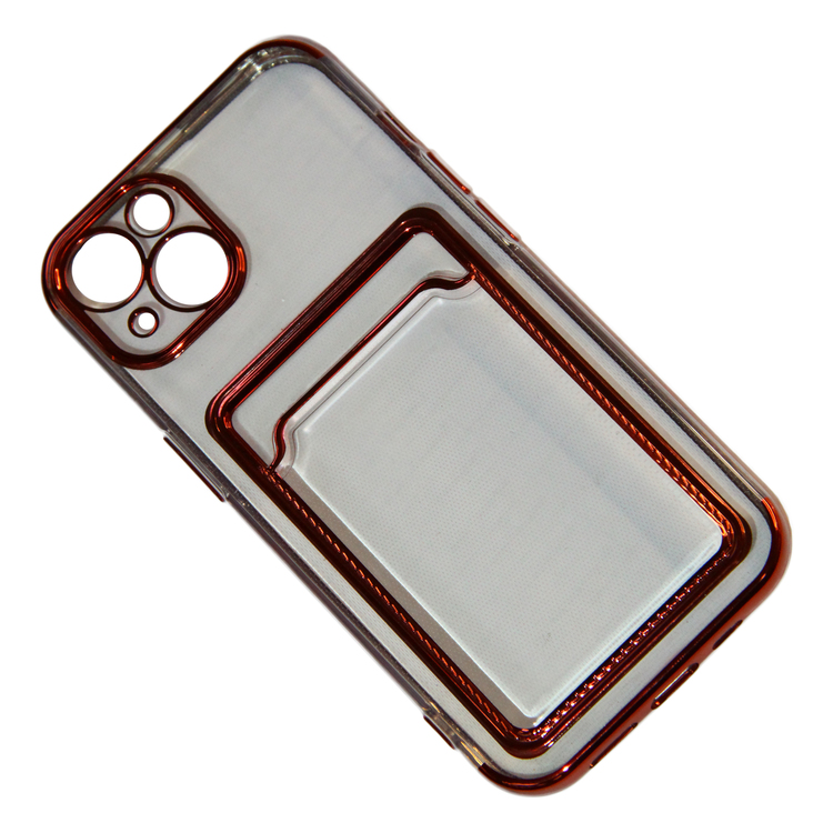

Чехол iPhone 13 силиконовый Pilot с картхолдером <красный>, iPhone 13