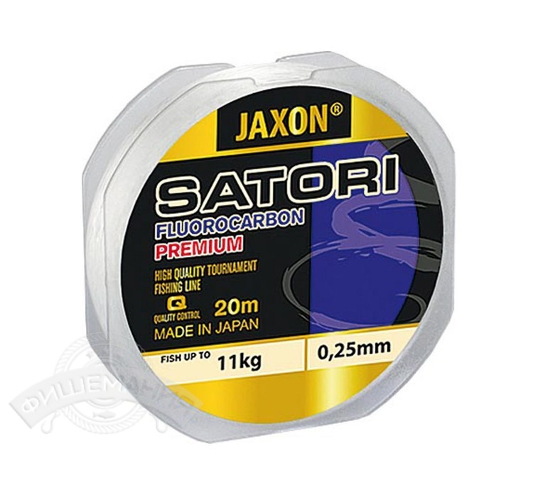 фото Леска флюорокарбоновая jaxon satori fluorocarbon 20 m (0.14 mm)