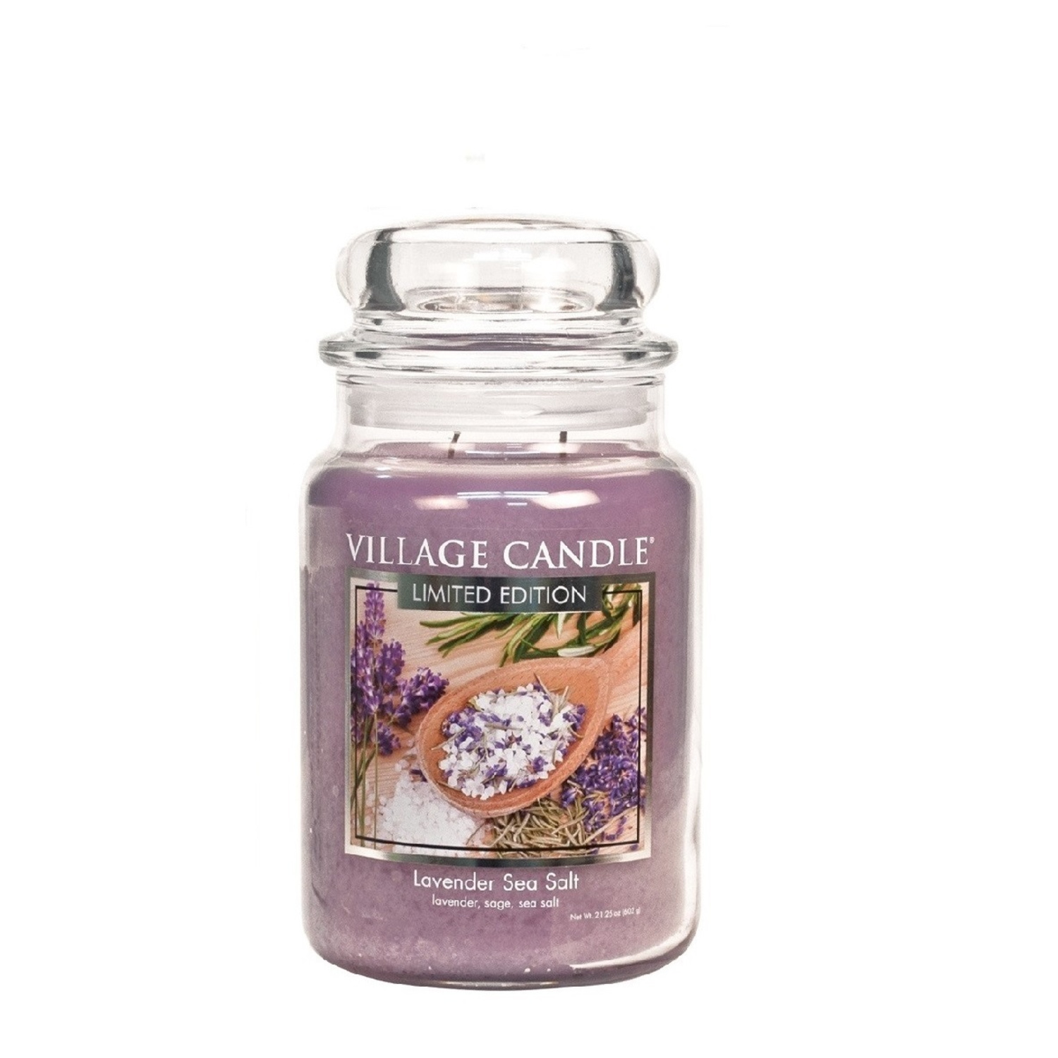 фото Ароматическая свеча village candle "lavender sea salt", большая