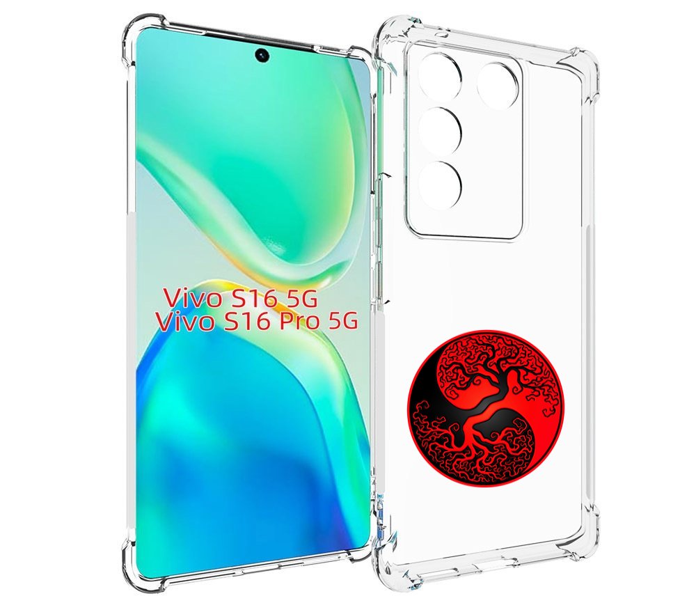 

Чехол MyPads инь янь дерево для Vivo S16 5G / S16 Pro 5G / V27 / V27 Pro, Tocco