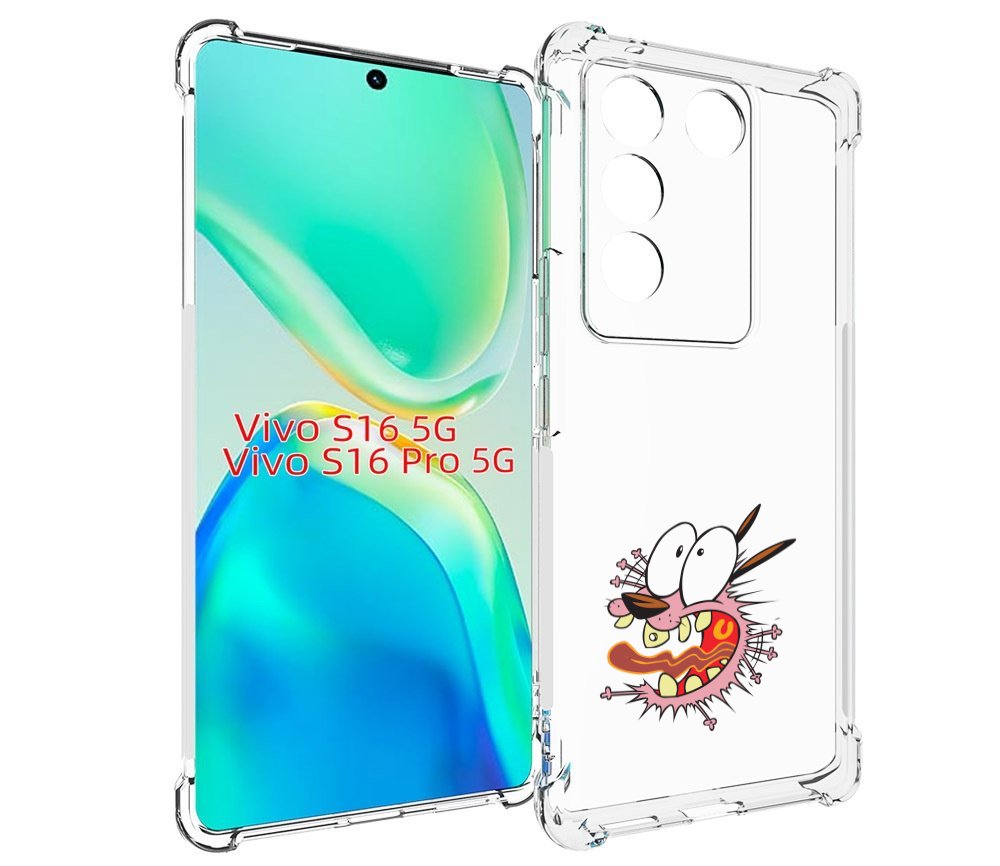 

Чехол MyPads испуганный бобик для Vivo S16 5G / S16 Pro 5G / V27 / V27 Pro, Tocco