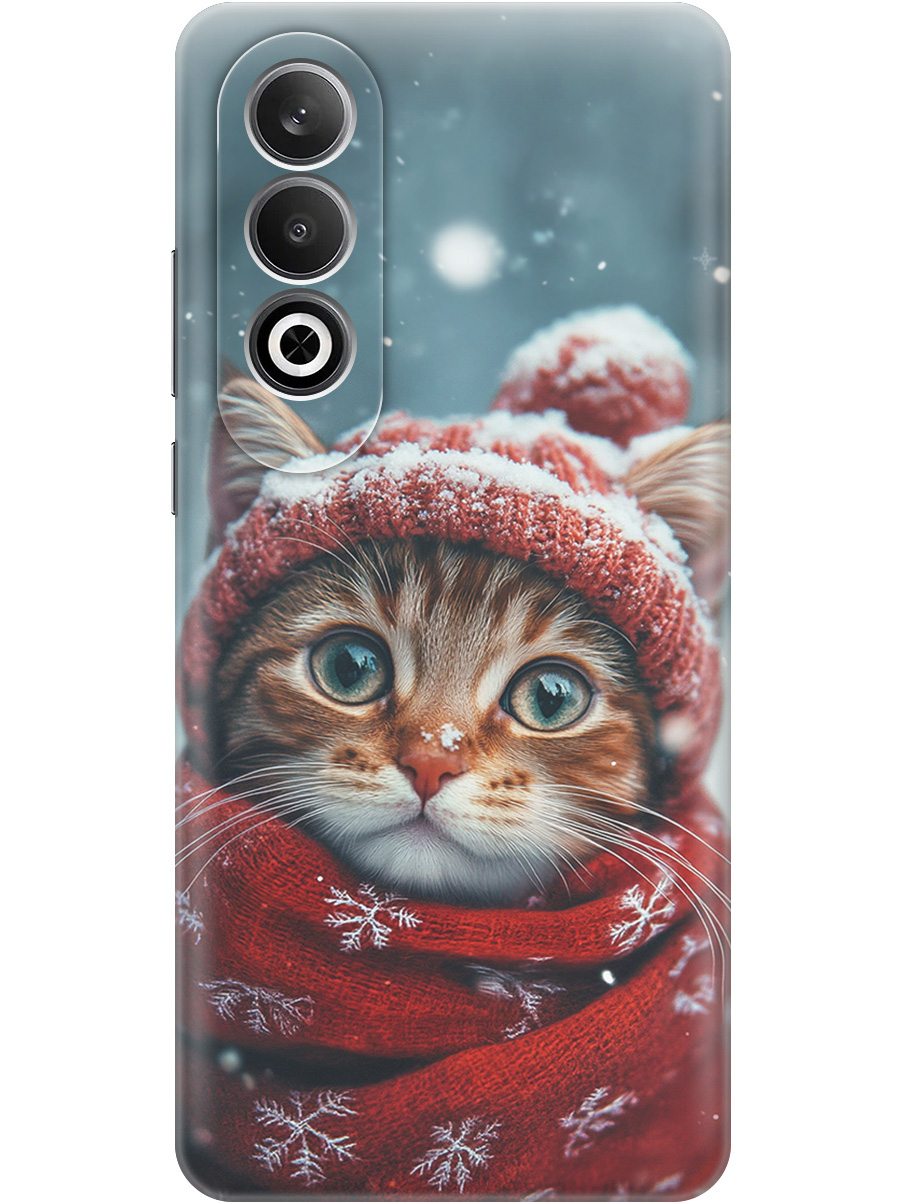 

Силиконовый чехол на OnePlus Nord CE4 с принтом "Котик и снегопад", Прозрачный;белый;желтый;красный;синий, 782628812