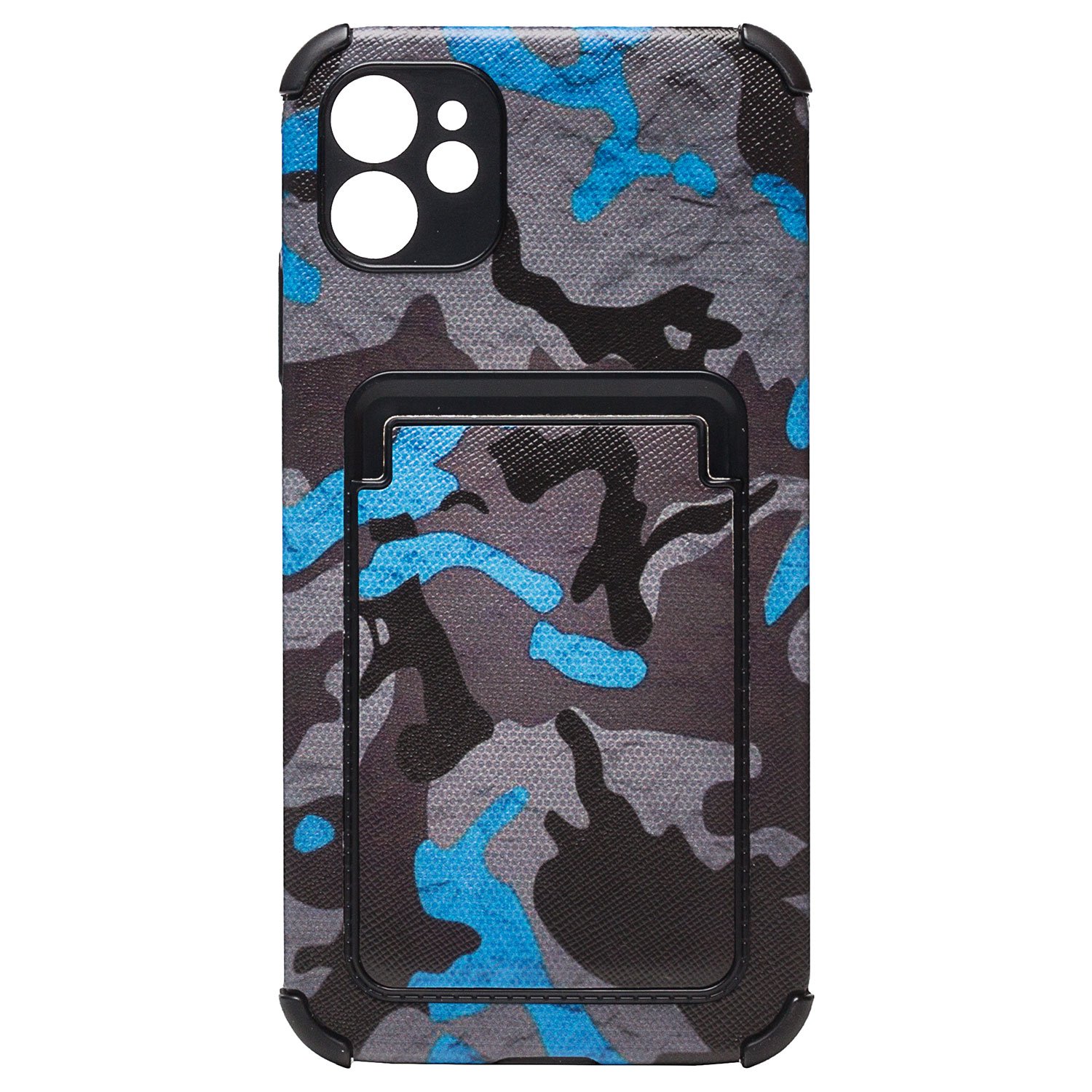 

Чехол iPhone 11 силиконовый с картхолдером (рис. 284/005), Разноцветный, iPhone 11