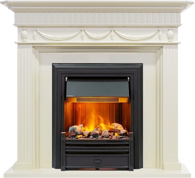 

Электрокамин Dimplex Corfu (слоновая кость) с очагом Brookline Black