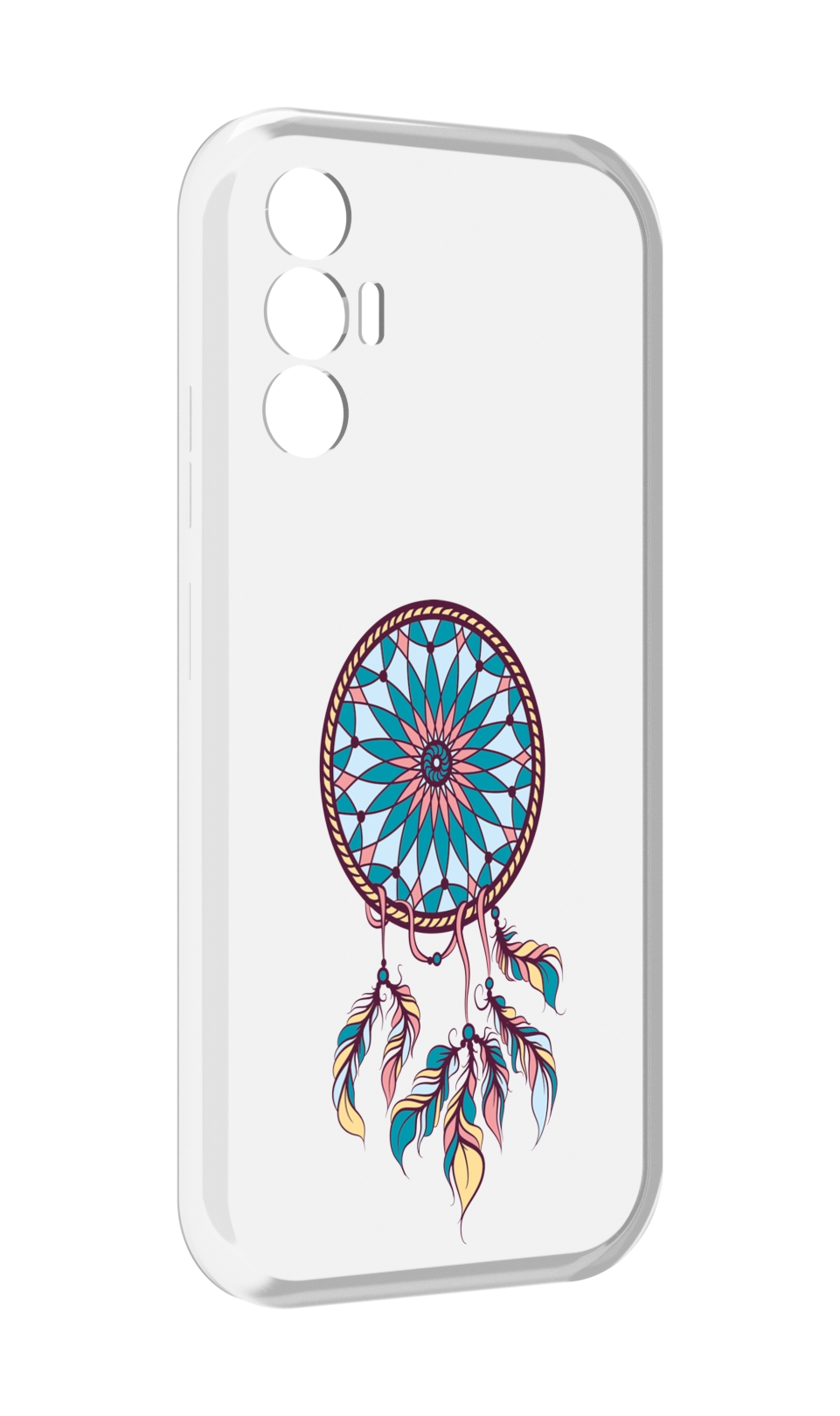 

Чехол MyPads ловец снов синий для Tecno Pova 3, Прозрачный, Tocco