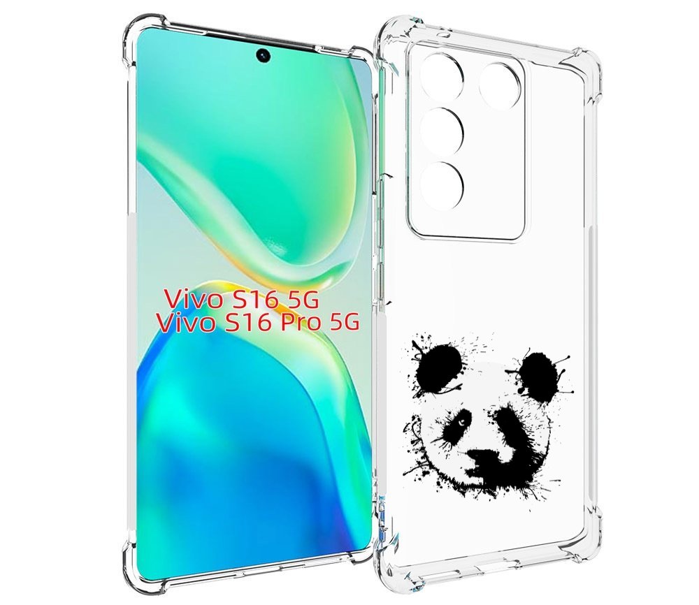 

Чехол MyPads клякса-панда для Vivo S16 5G / S16 Pro 5G / V27 / V27 Pro, Tocco