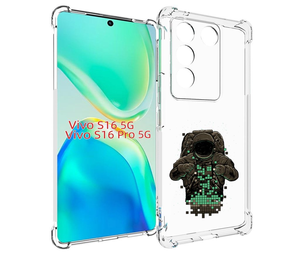 

Чехол MyPads космонавт с пикселями для Vivo S16 5G / S16 Pro 5G / V27 / V27 Pro, Tocco