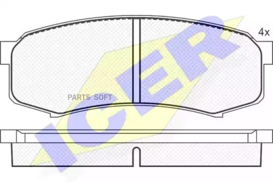 

Колодки торм.зад. TOYOTA Land Cruiser J7 2,4/2,4TDI/3,0TDI 11/84-12/96 ,J9 3,4-24v/3, ICER