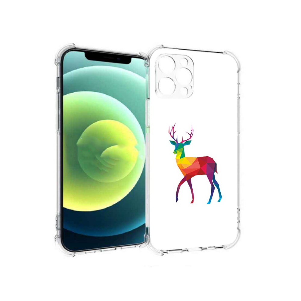 

Чехол MyPads Tocco для Apple iPhone 12 Pro геометрический олень (PT157529.613.286), Прозрачный, Tocco