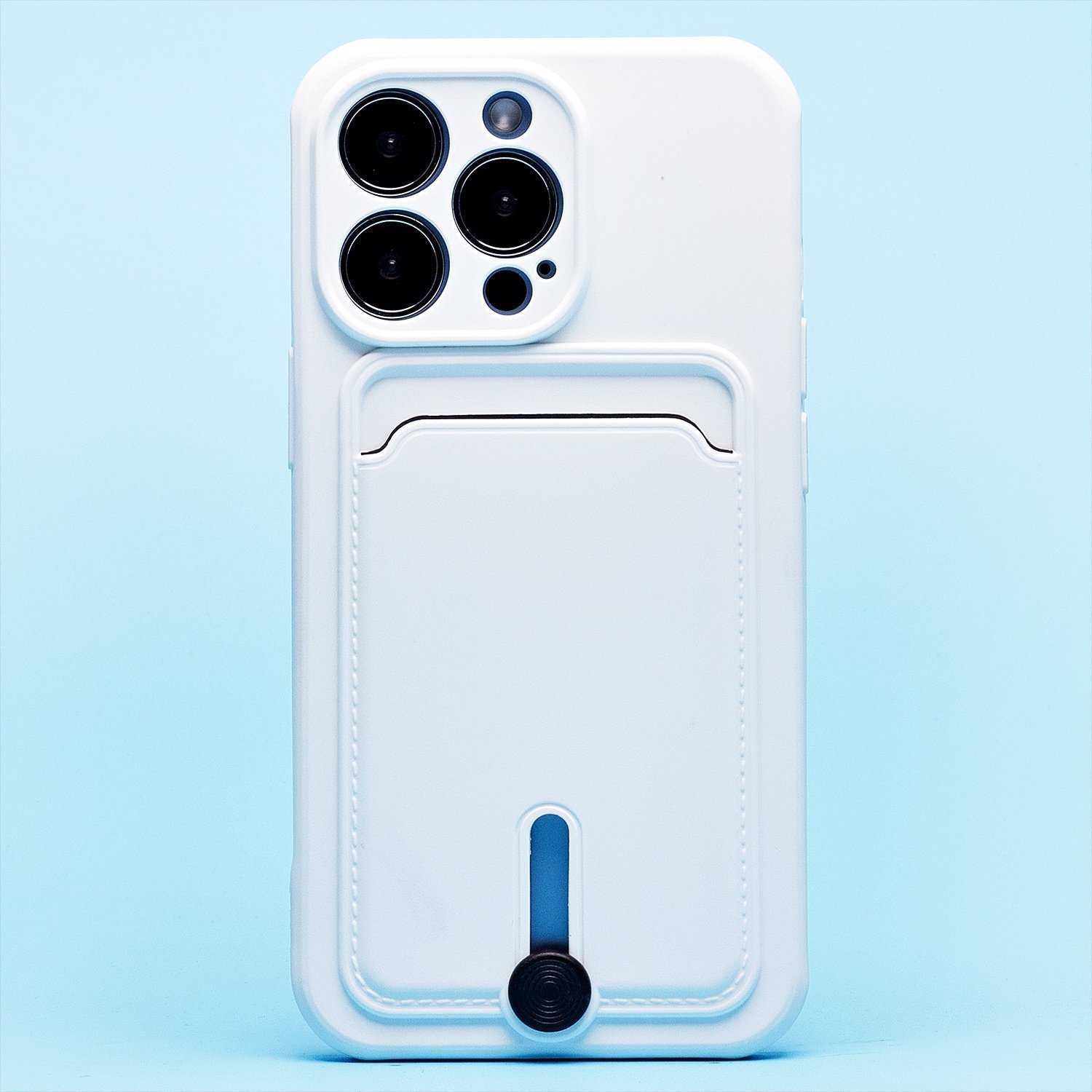 

Чехол iPhone 13 Pro силиконовый с картхолдером №4 <белый>, iPhone 13 Pro