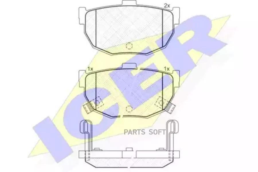 

Колодки торм.зад. HYUNDAI COUPE/ELANTRA/LANTRA I/II 1.6-2.0 02.96-08.09, KIA CERATO / ICER