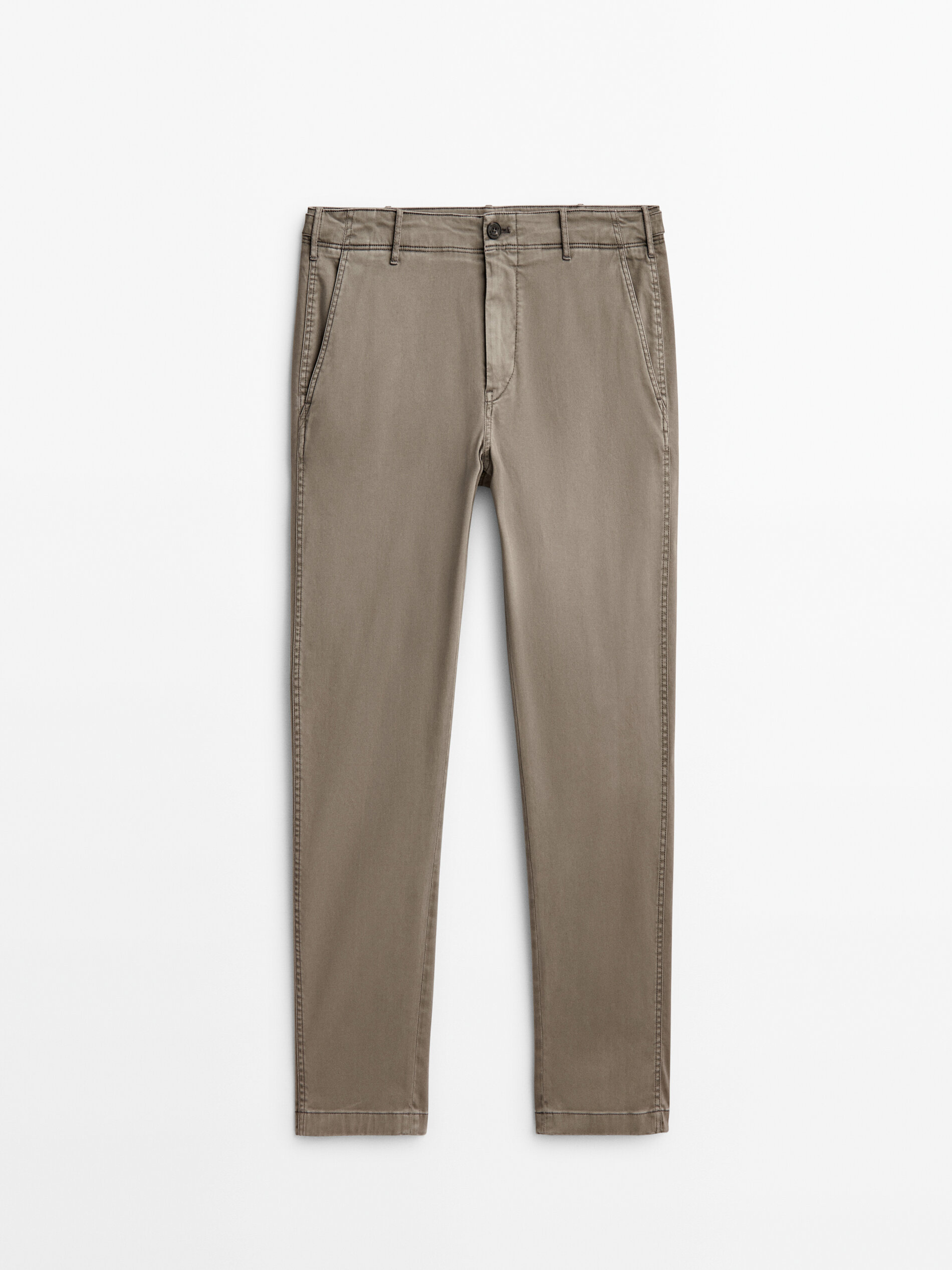 

Брюки мужские Massimo Dutti 00006036706 бежевые 50 RU, 00006036706