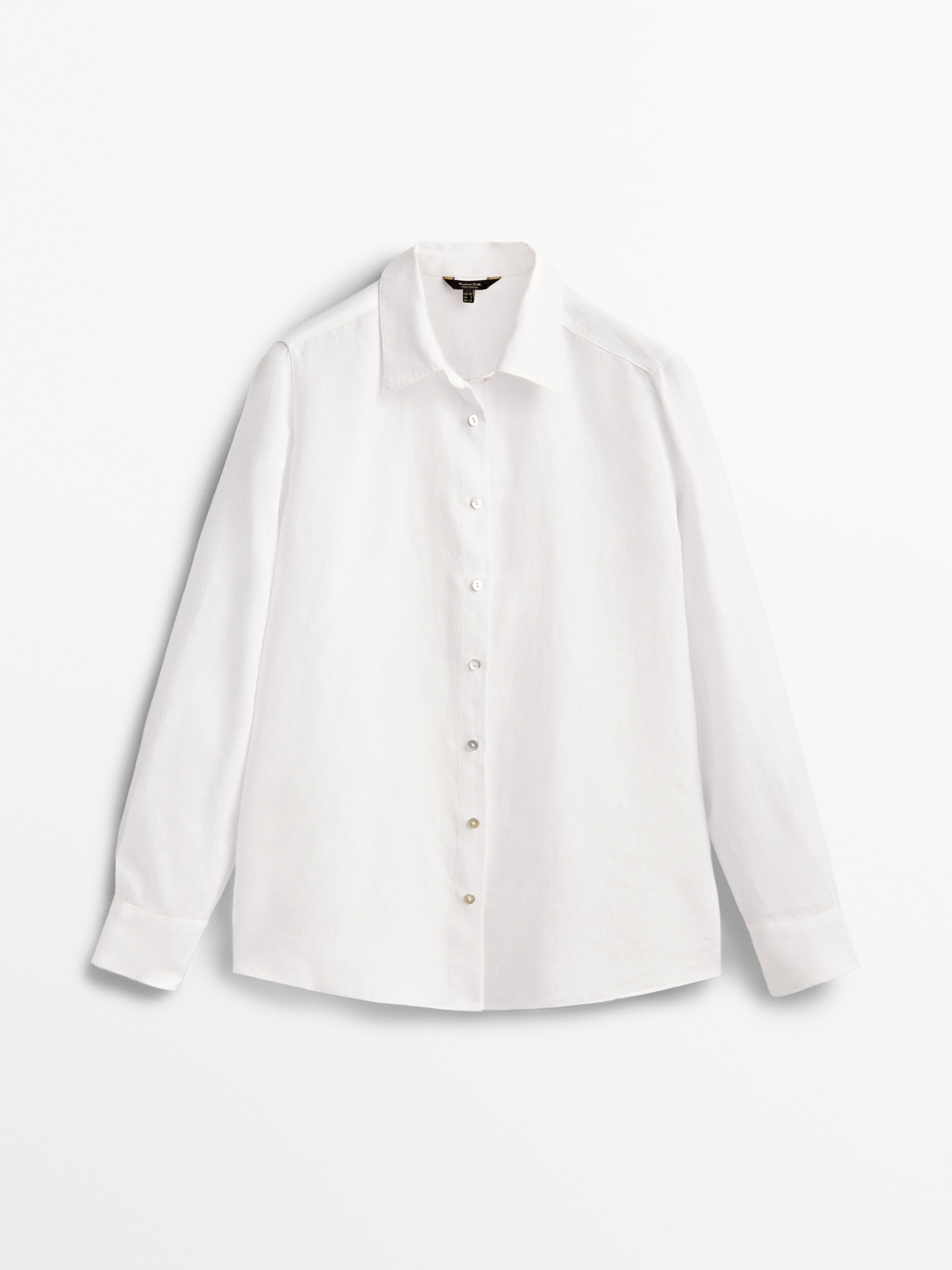 

Рубашка женская Massimo Dutti 05189512250 белая 36, 05189512250