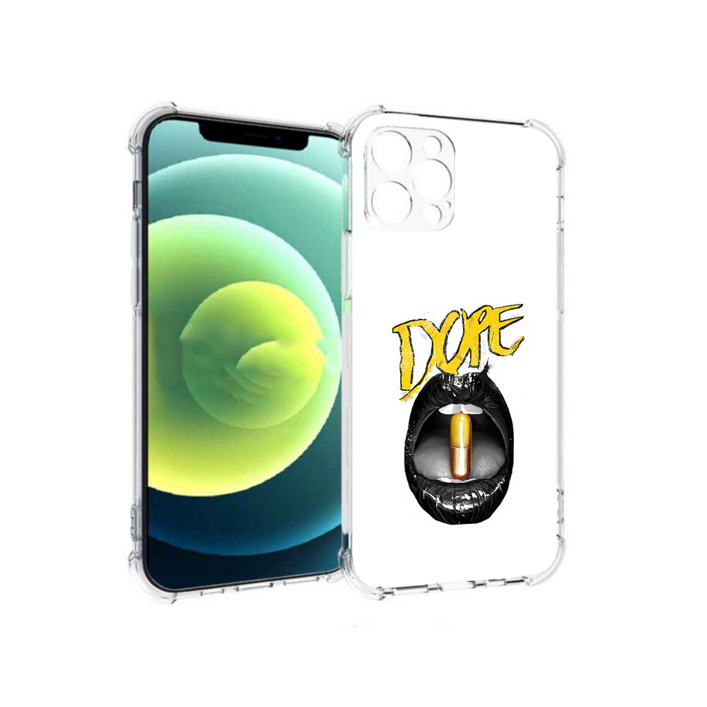 

Чехол MyPads Tocco для Apple iPhone 12 Pro губы (PT157529.613.303), Прозрачный, Tocco