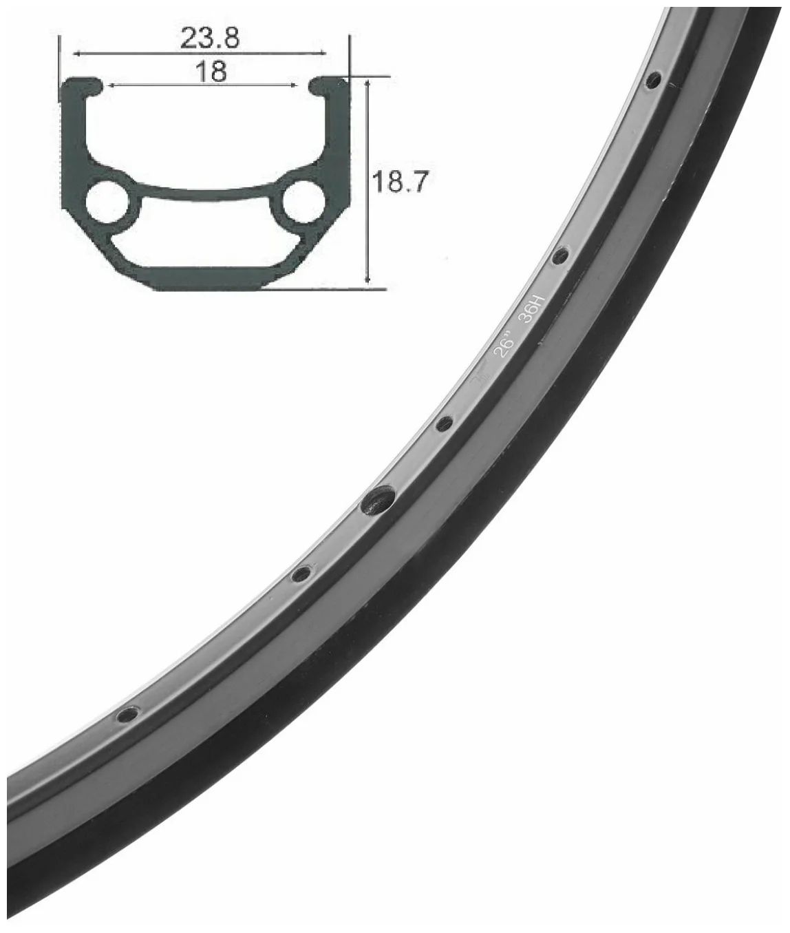 

Обод двойной STELS 26" HLQC-08A 14Gx36H 330130