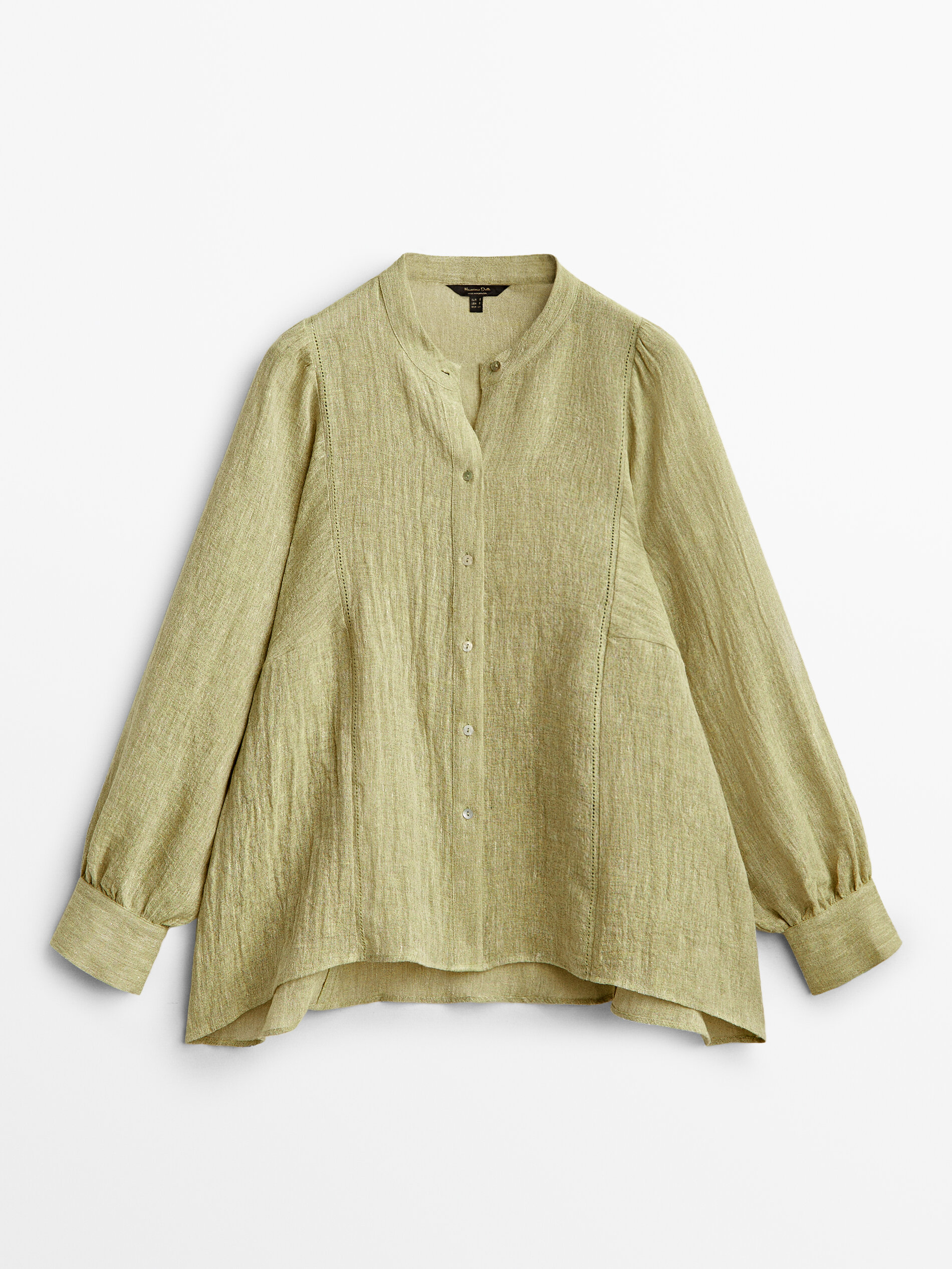 

Блуза женская Massimo Dutti 05121515526 зеленая S, 05121515526