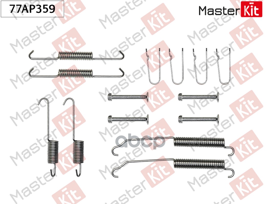 

Установочный комплект MASTERKIT для барабанных колодок 77ap359
