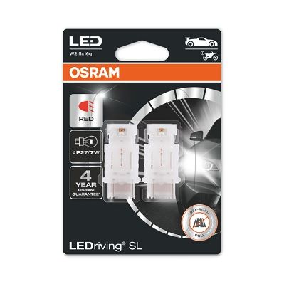 

Лампа P27/7W 12V 1,4W Ledriving, 2Шт. Блистер Osram 3157DRP-02B