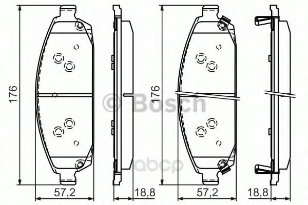 

Тормозные колодки Bosch передние 986494370