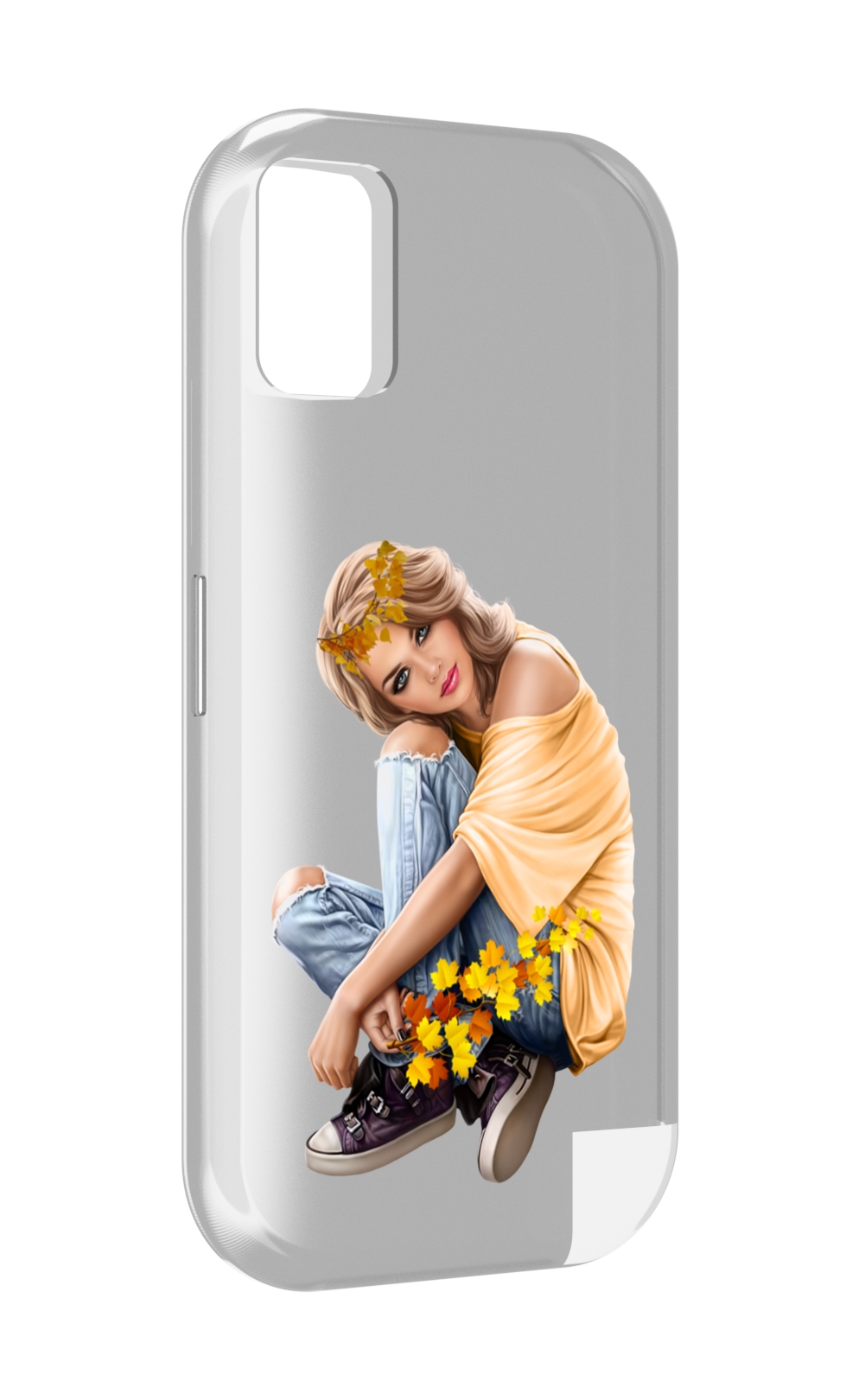 

Чехол MyPads девушка-в-цветочками женский для UMIDIGI A11, Прозрачный, Tocco