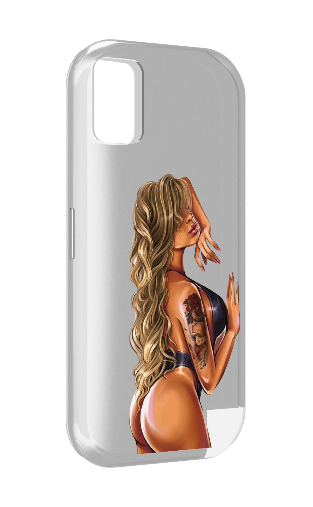 Чехол MyPads девушка-в-черном-кожаном-купальнике женский для UMIDIGI A11