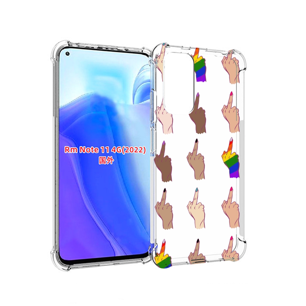 

Чехол MyPads разноцветные-руки для Xiaomi Redmi Note 11 4G ( Глобальная версия ), Tocco
