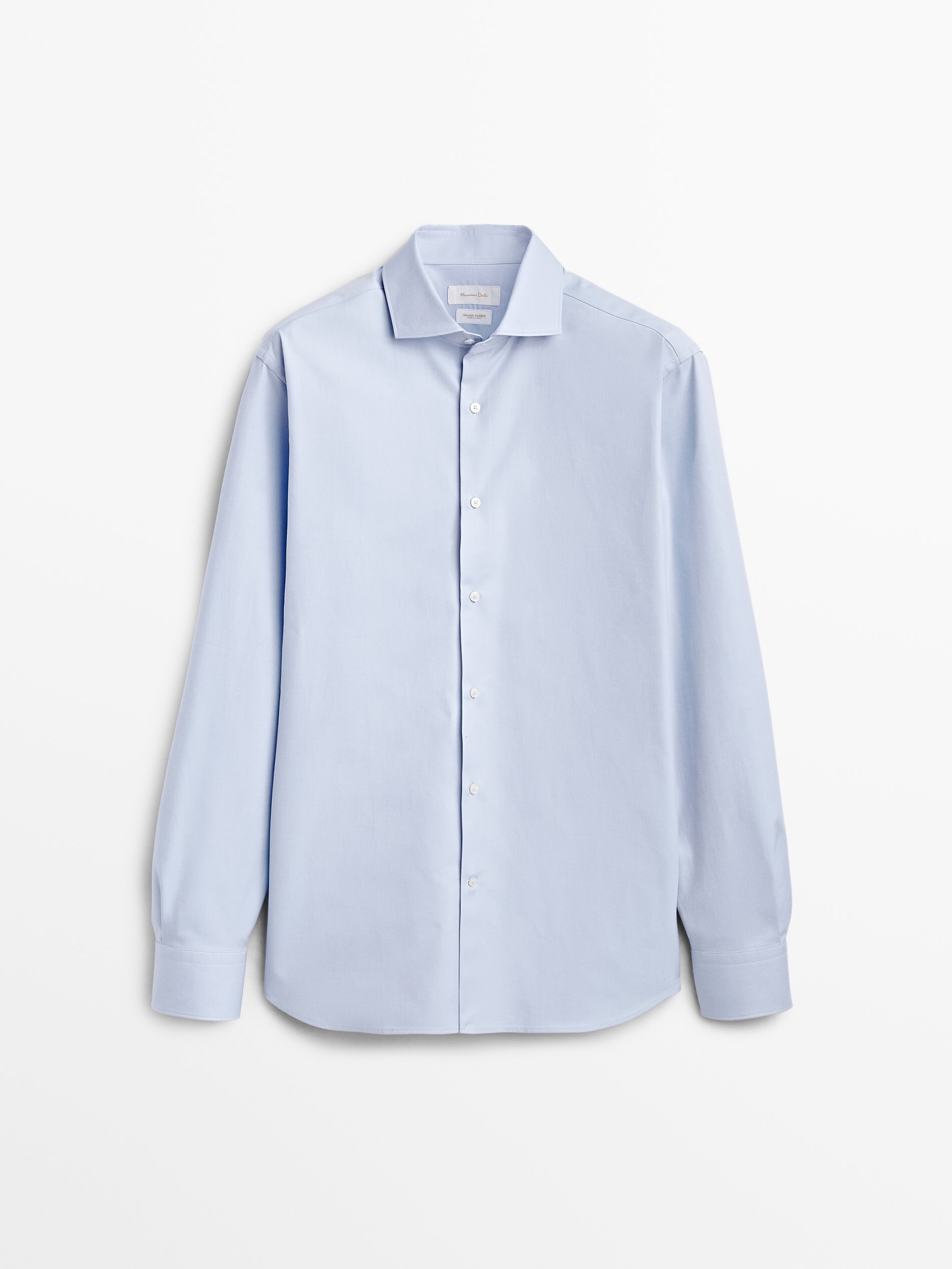 

Рубашка мужская Massimo Dutti 00140640403 голубая 38, 00140640403