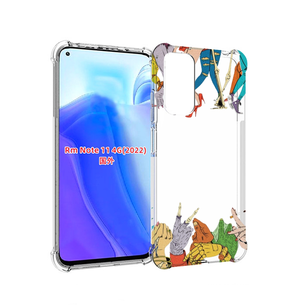

Чехол MyPads разные персонажи пальчики для Xiaomi Redmi Note 11 4G ( Глобальная версия ), Tocco