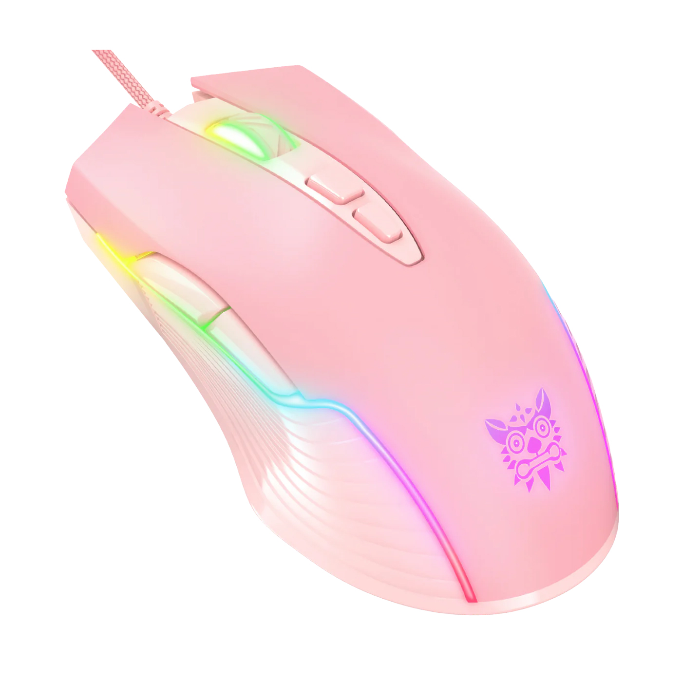 Проводная игровая мышь Onikuma CW905 Wi розовый