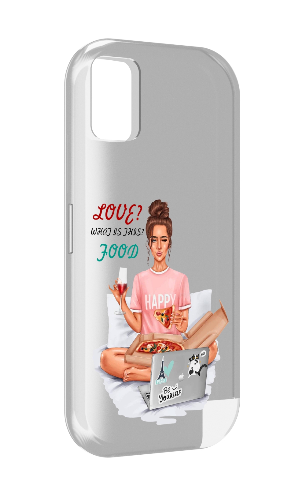 

Чехол MyPads девушка-с-ноутбуком женский для UMIDIGI A11, Прозрачный, Tocco