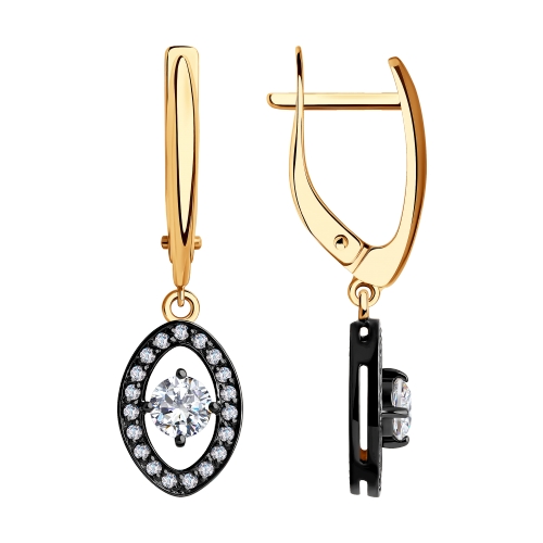 

Серьги женские из золота НАШЕ ЗОЛОТО ДИ028812, фианит, ДИ028812