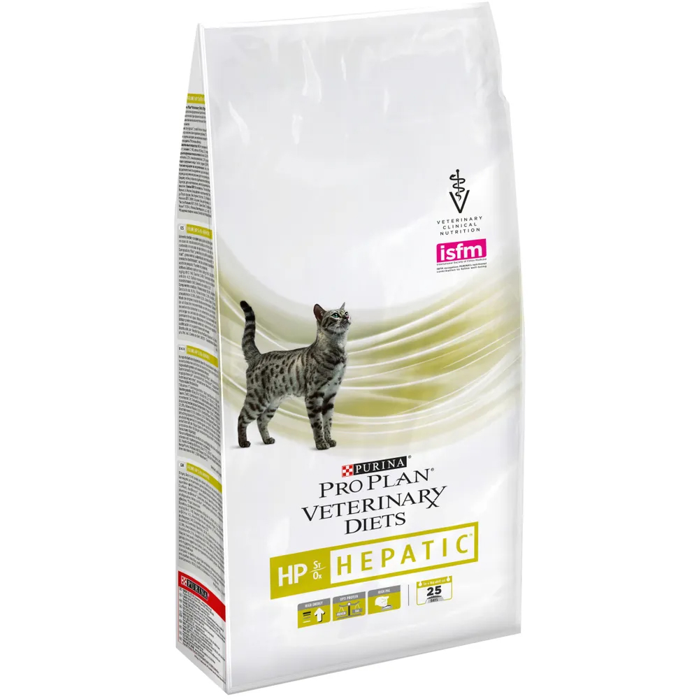 

Сухой корм для кошек Pro Plan Veterinary Diets HP печеночной недостаточности, 4шт по 1,5кг