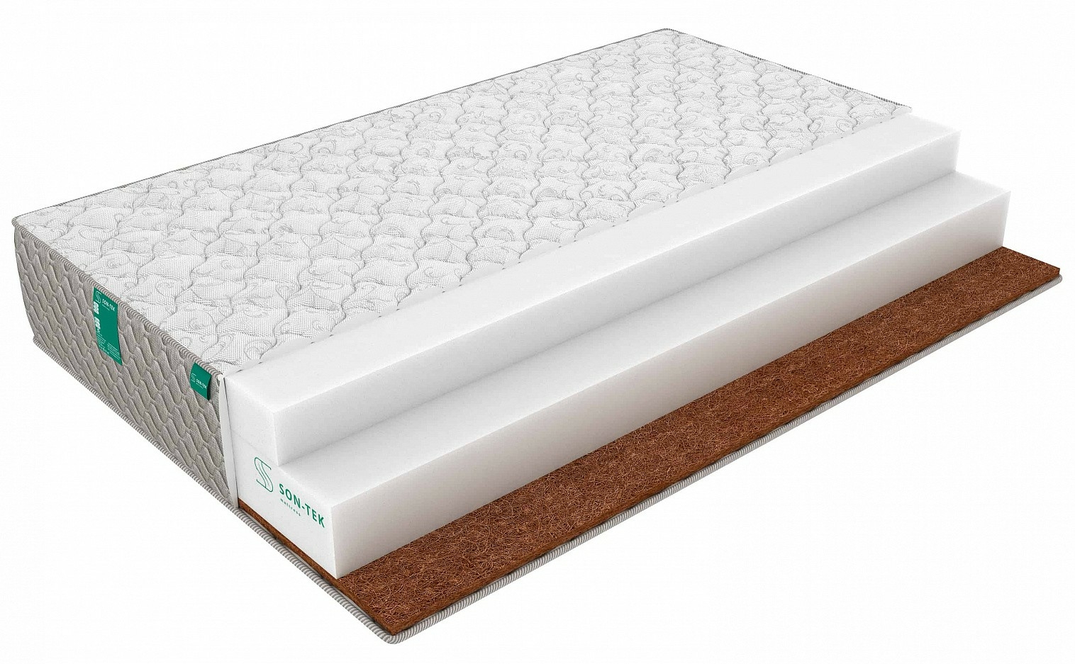 

Матрас Sleeptek Mono SpecialPena Hard 25 195х200, Белый;серый, Roll Special Foam Cocos 25